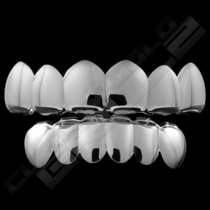 Silver Plated 6 Tooth Premium Grillz