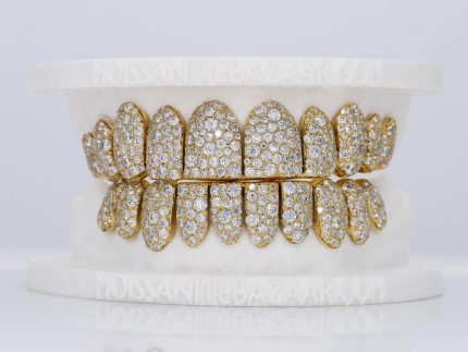 Mosaic/Snow VVS Moissanite Diamond Grillz