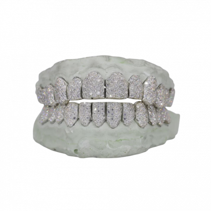 12 on 12 VVS Moisannite Diamond Grillz