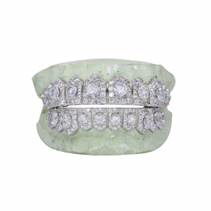 Pointer Stone Center VVS Moissanite Diamond Grillz