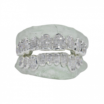Invisible Set Princess Cut VVS Lab Diamond Grillz