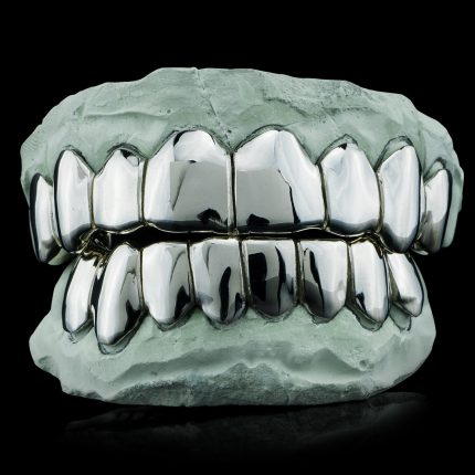 Solid .925 Sterling Silver Deep Cut Custom-Made Grillz Main